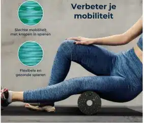 afbeelding van een foam roller voor je benen