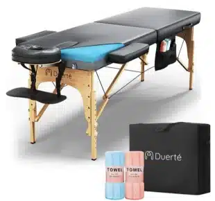 afbeelding van de duurzame massagetafel van duerte