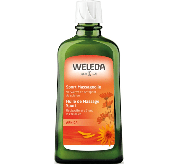 afbeelding van de weleda sport massage olie