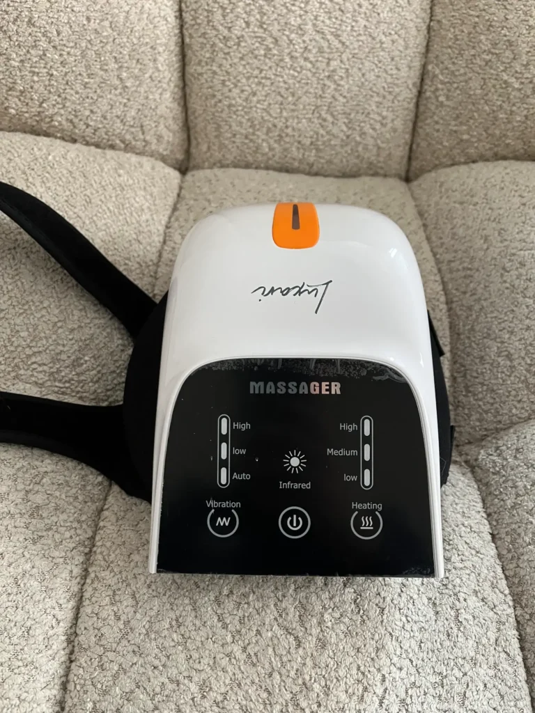 afbeelding van het knie massage apparaat van luxari