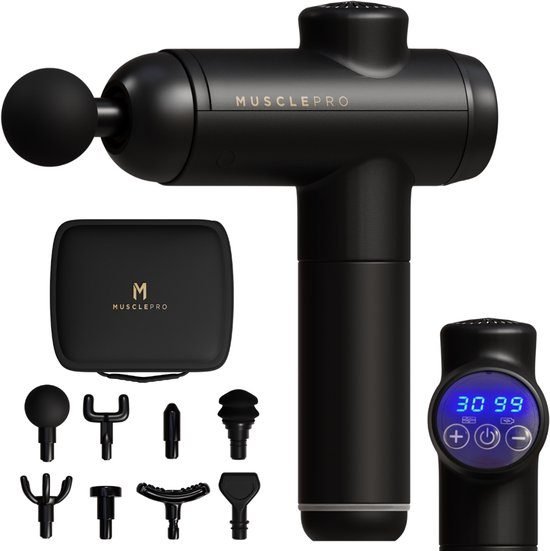 musclepro prime 12v massage gun met koffer